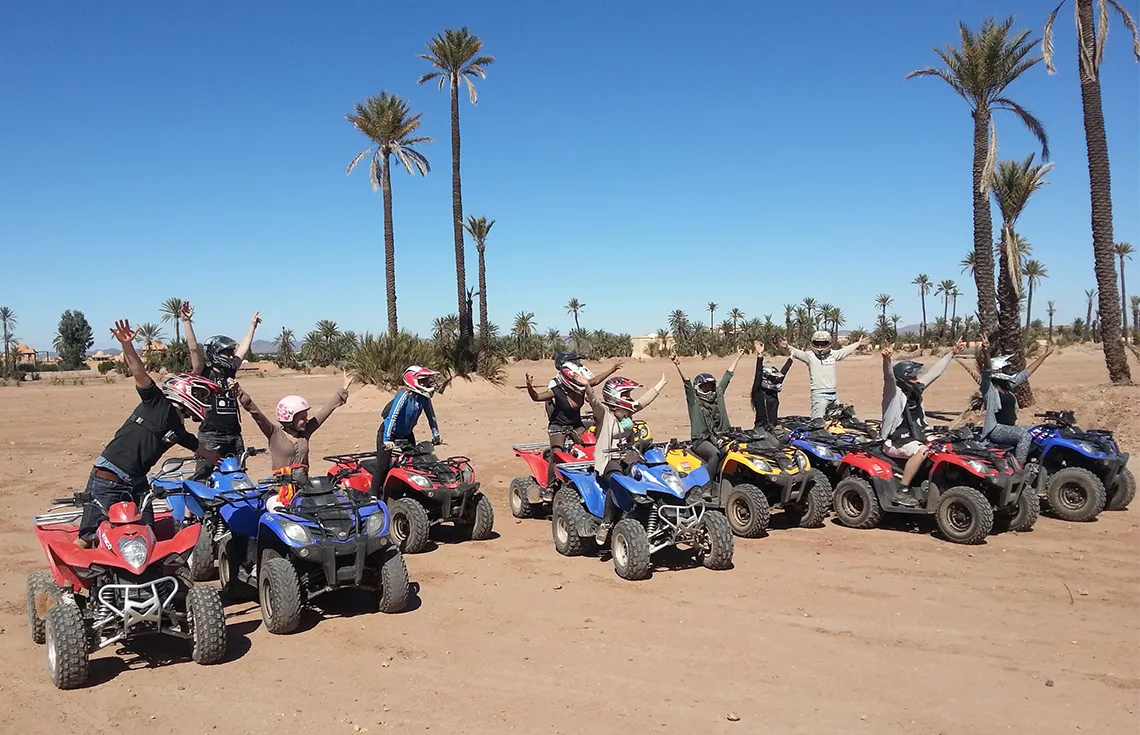 Quad outing in the Palmeraie of Marrakech; activity reference, not the booked Ouarzazate operator