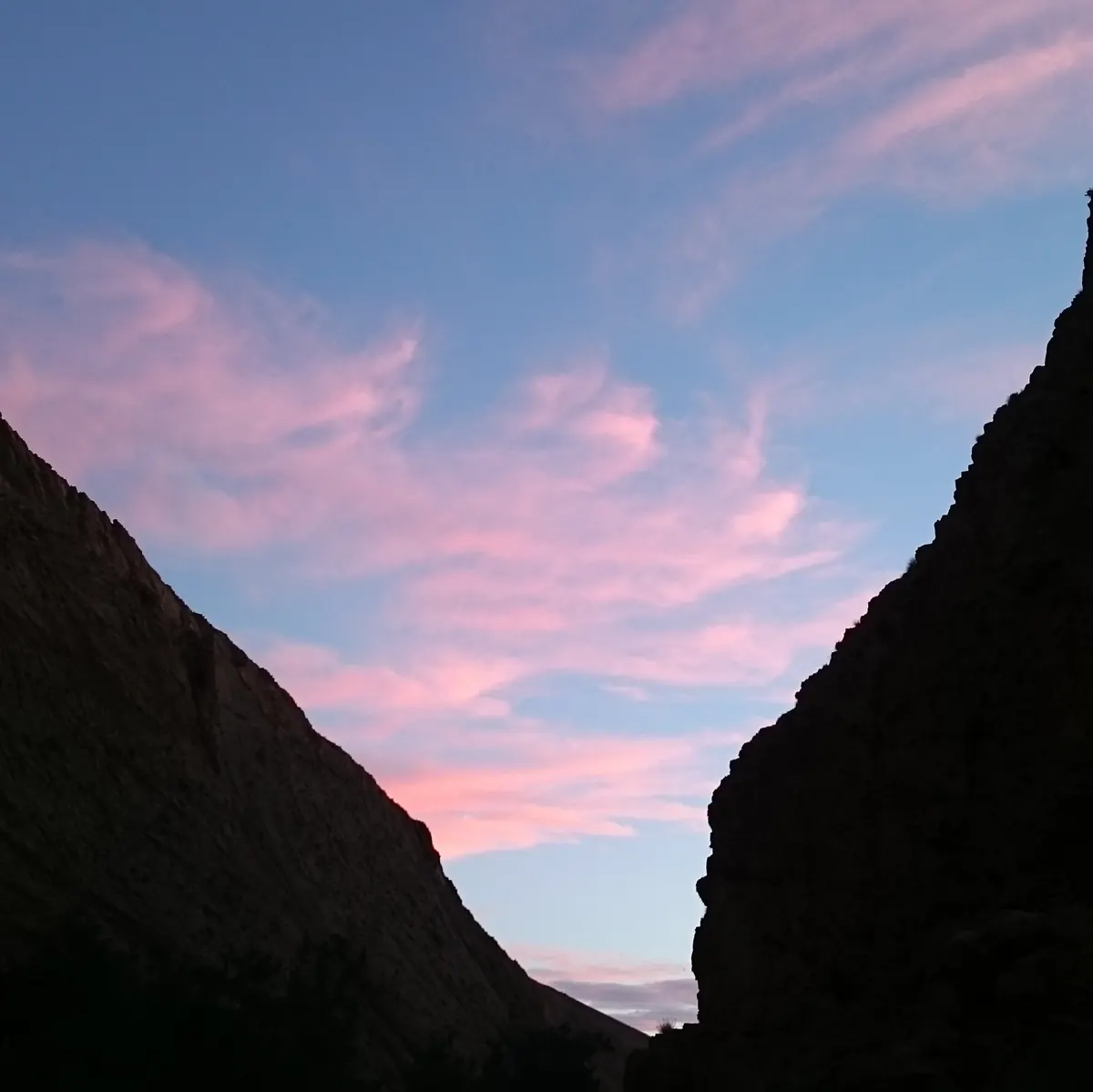Winding road and rocky mountain scenery at Dadès Gorge