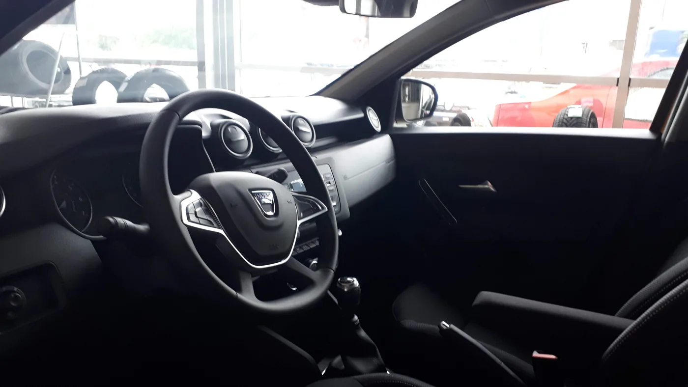 Dacia Duster dashboard and front seats