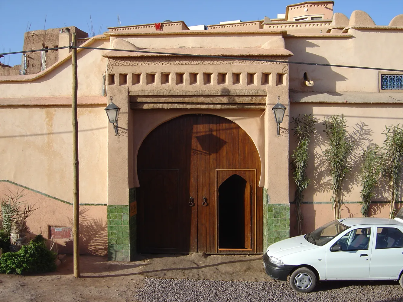 Traditional entrance to Dar Daif in the Ouarzazate region