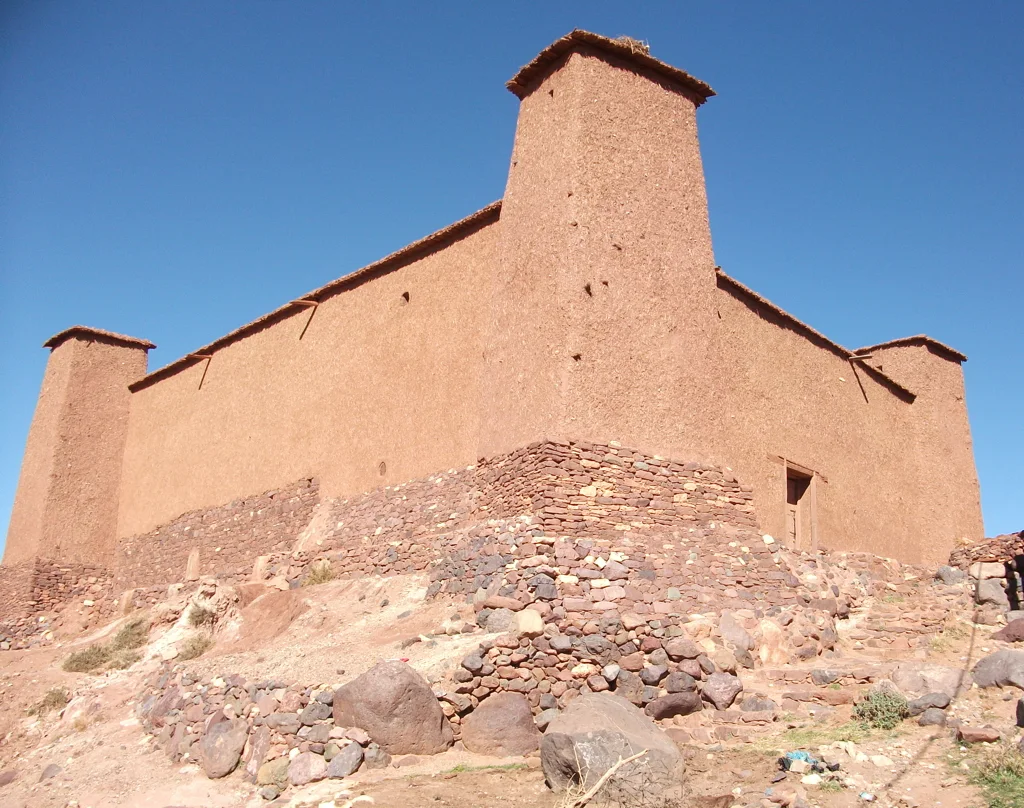 Fortified collective granary at Ighrem N’Ougdal in the Moroccan High Atlas